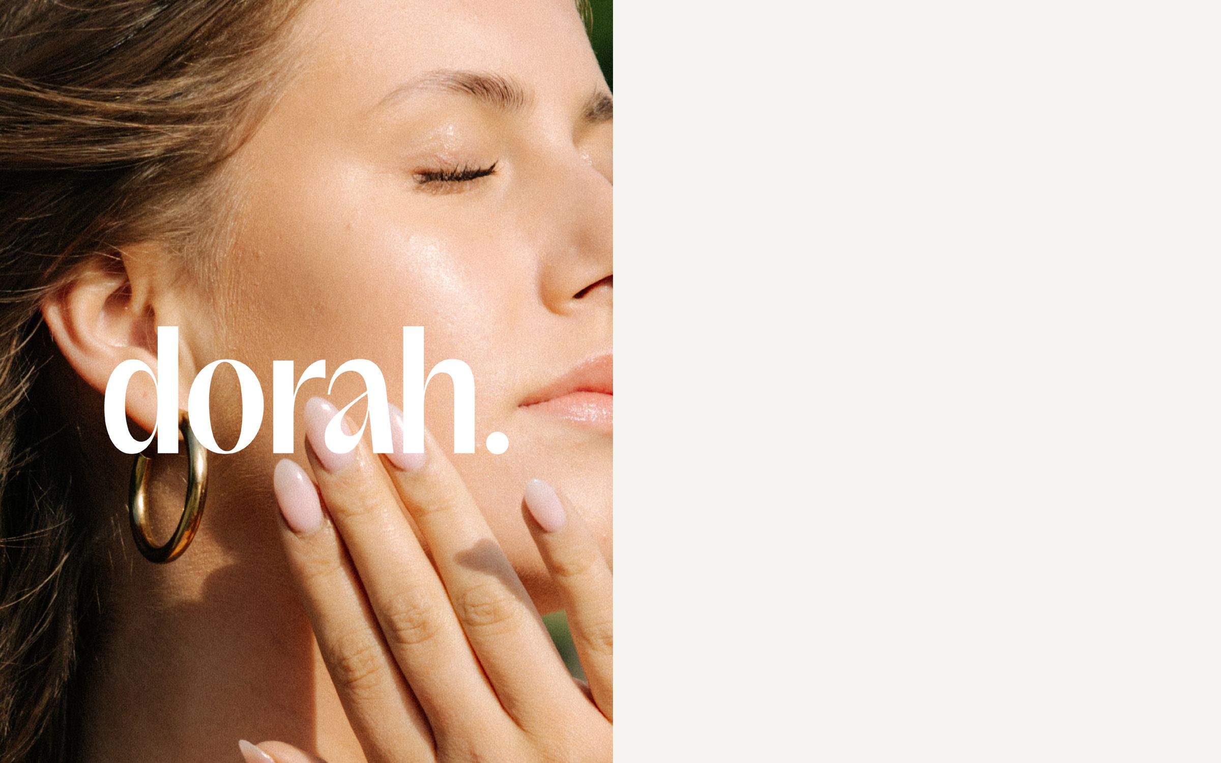 Dorah-logo over ansikt