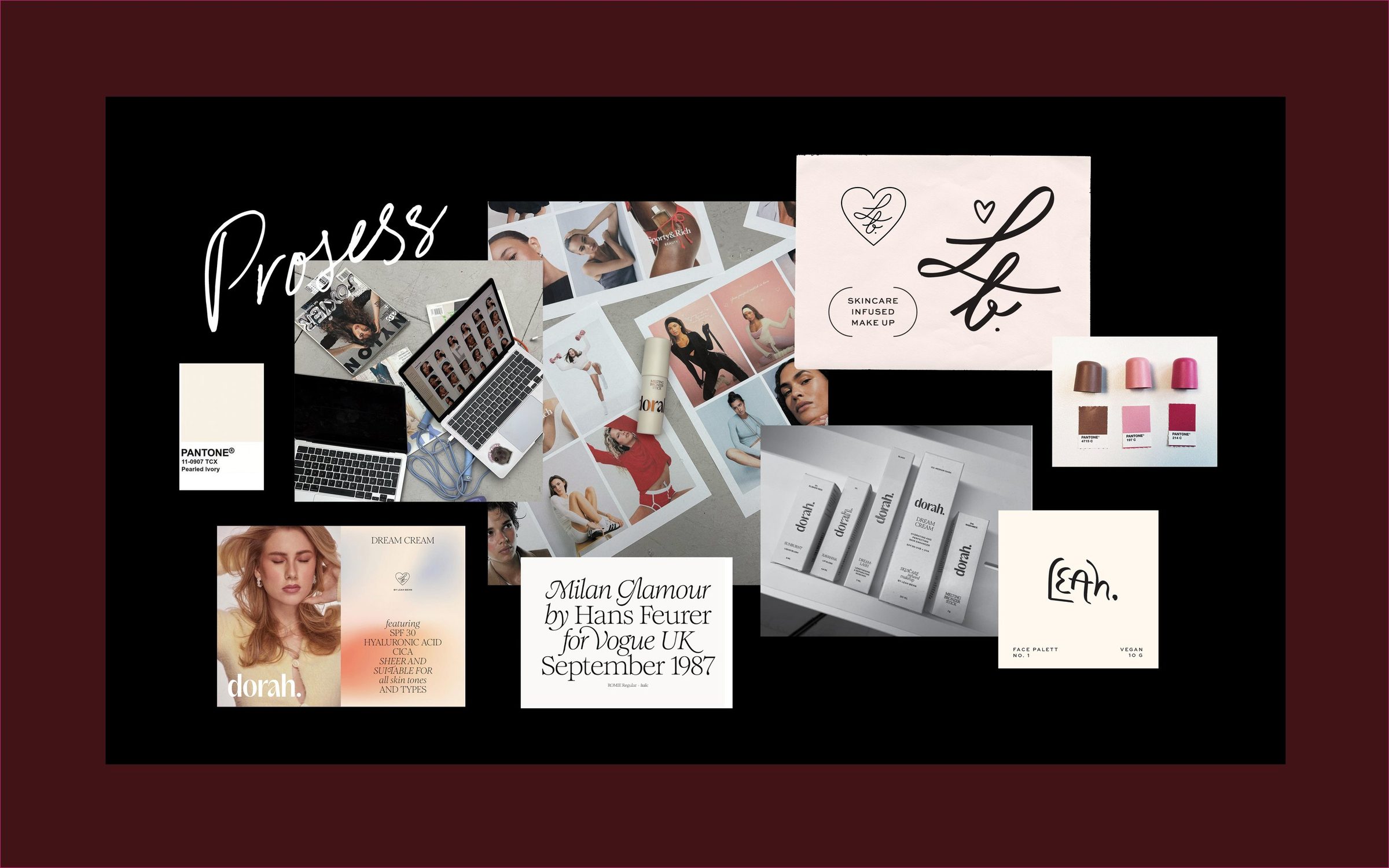 Prosess: moodboard, skisser og materialer