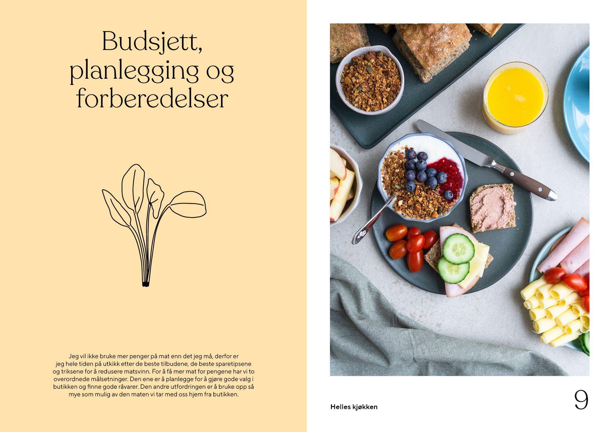 Oppslag fra Helles kjøkken