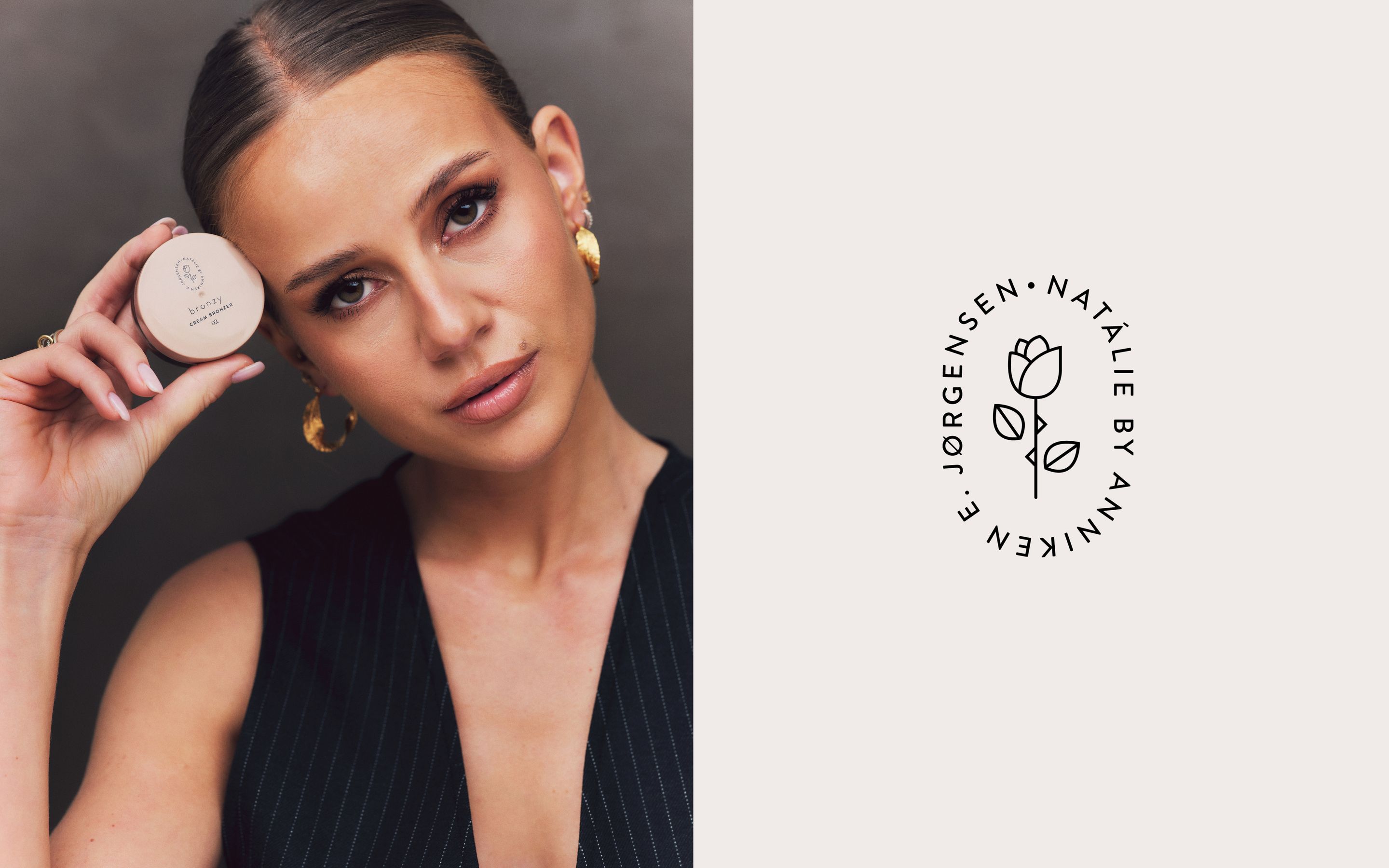 Anniken med Bronzy og rosesymbolet