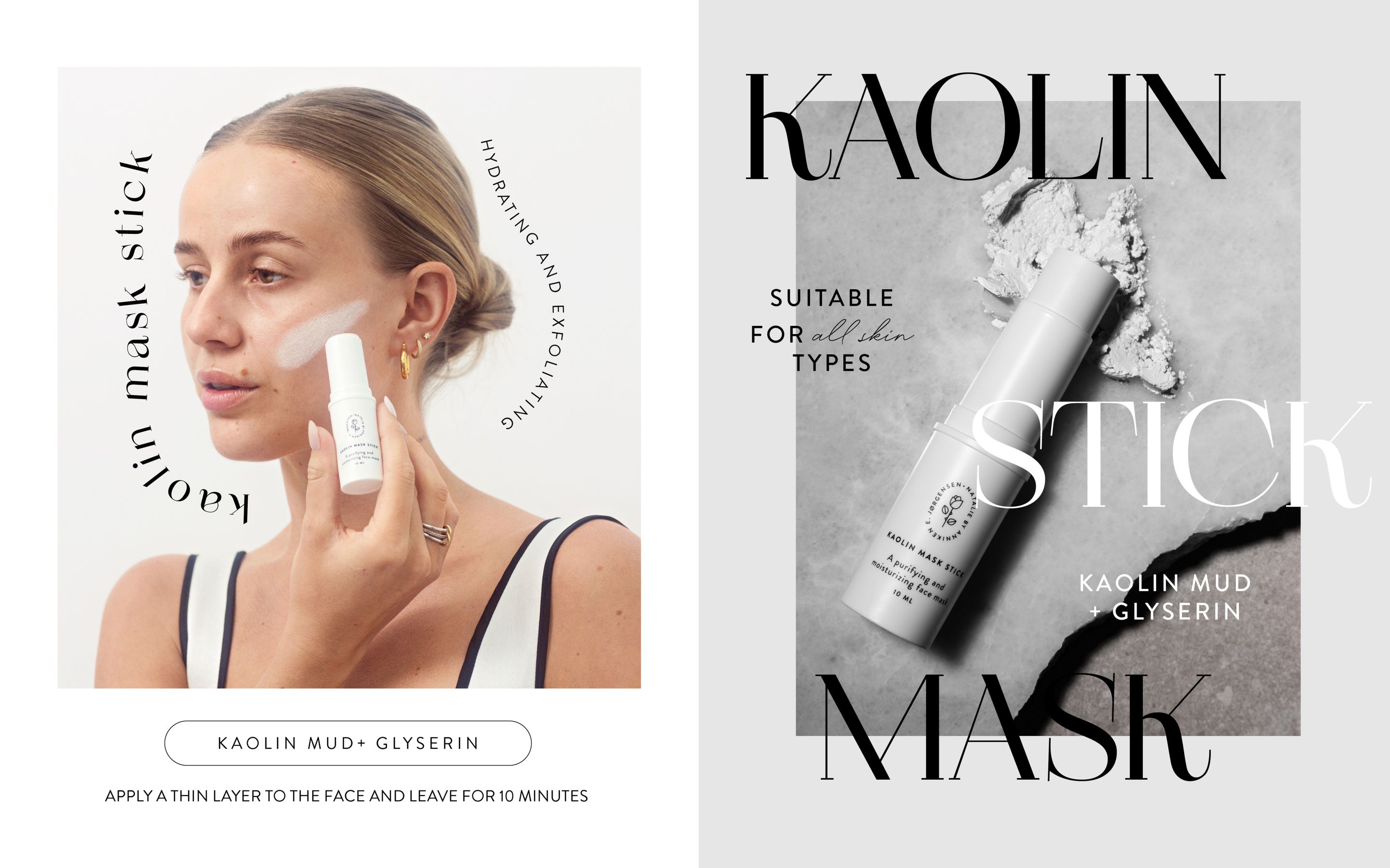 Kaolin mask stick